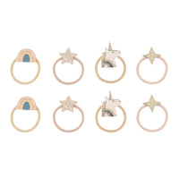 8-pack Celeste Unicorn elastiekjes