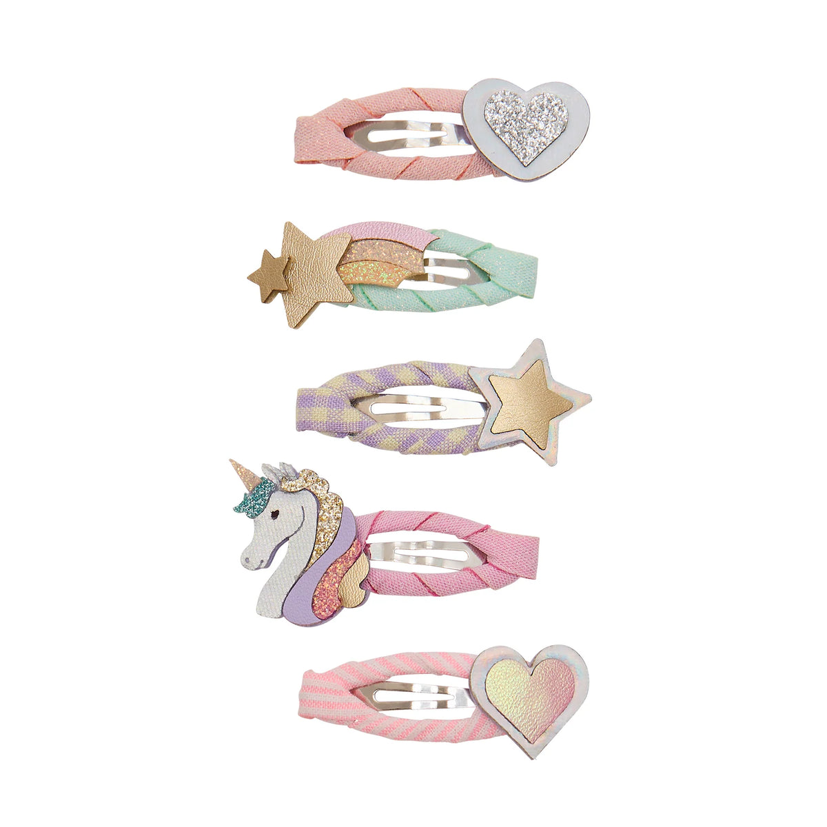 5-pack Dreamy Unicorn haarclipjes