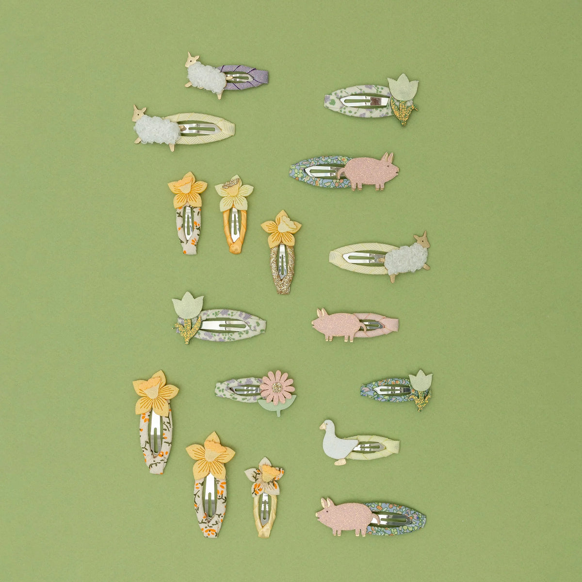4-pack Spring Lamb haarclipjes