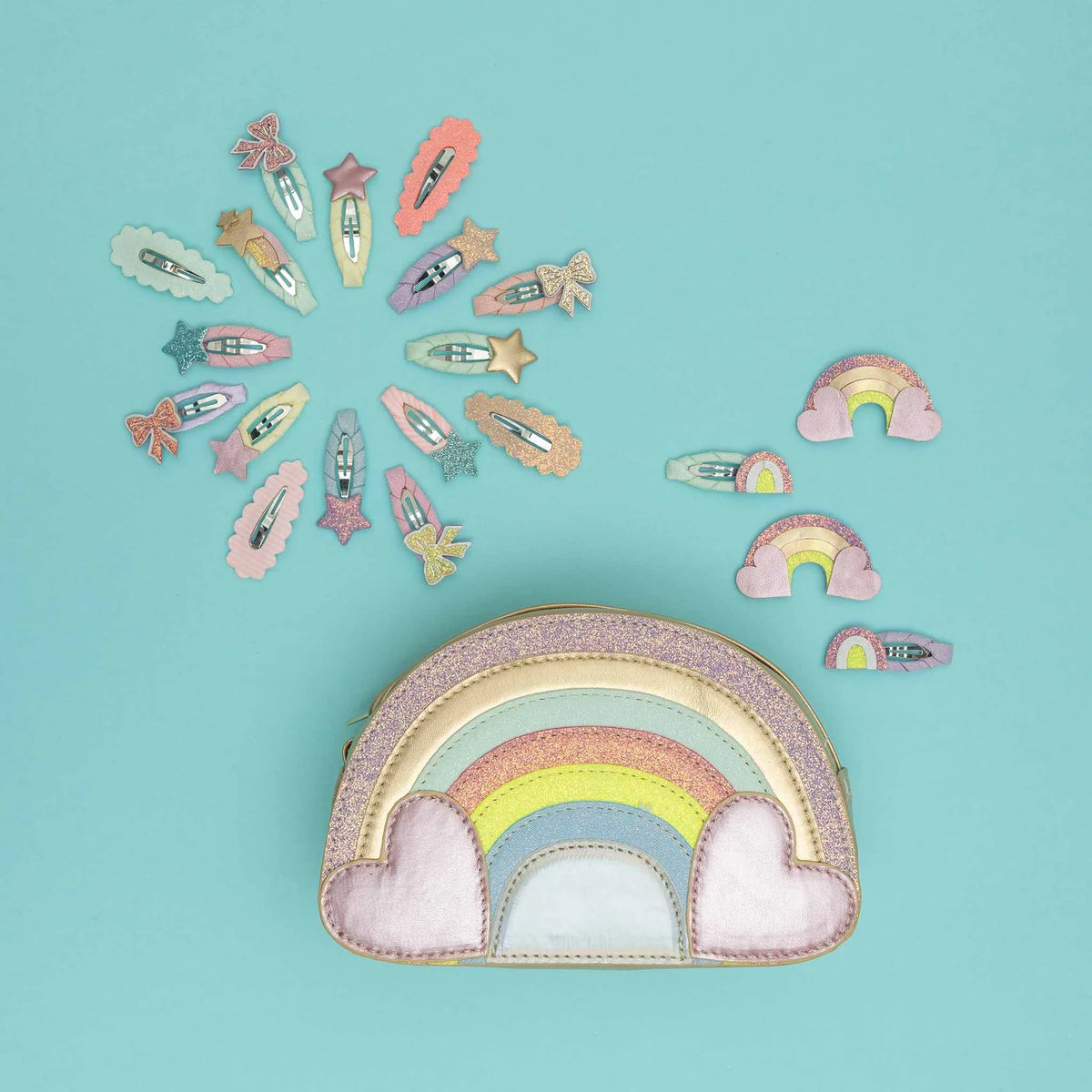 5-pack Scalloped Edge Mini haarclipjes