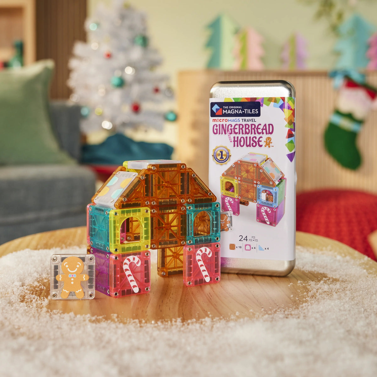 microMAGS Gingerbread House Travel Set