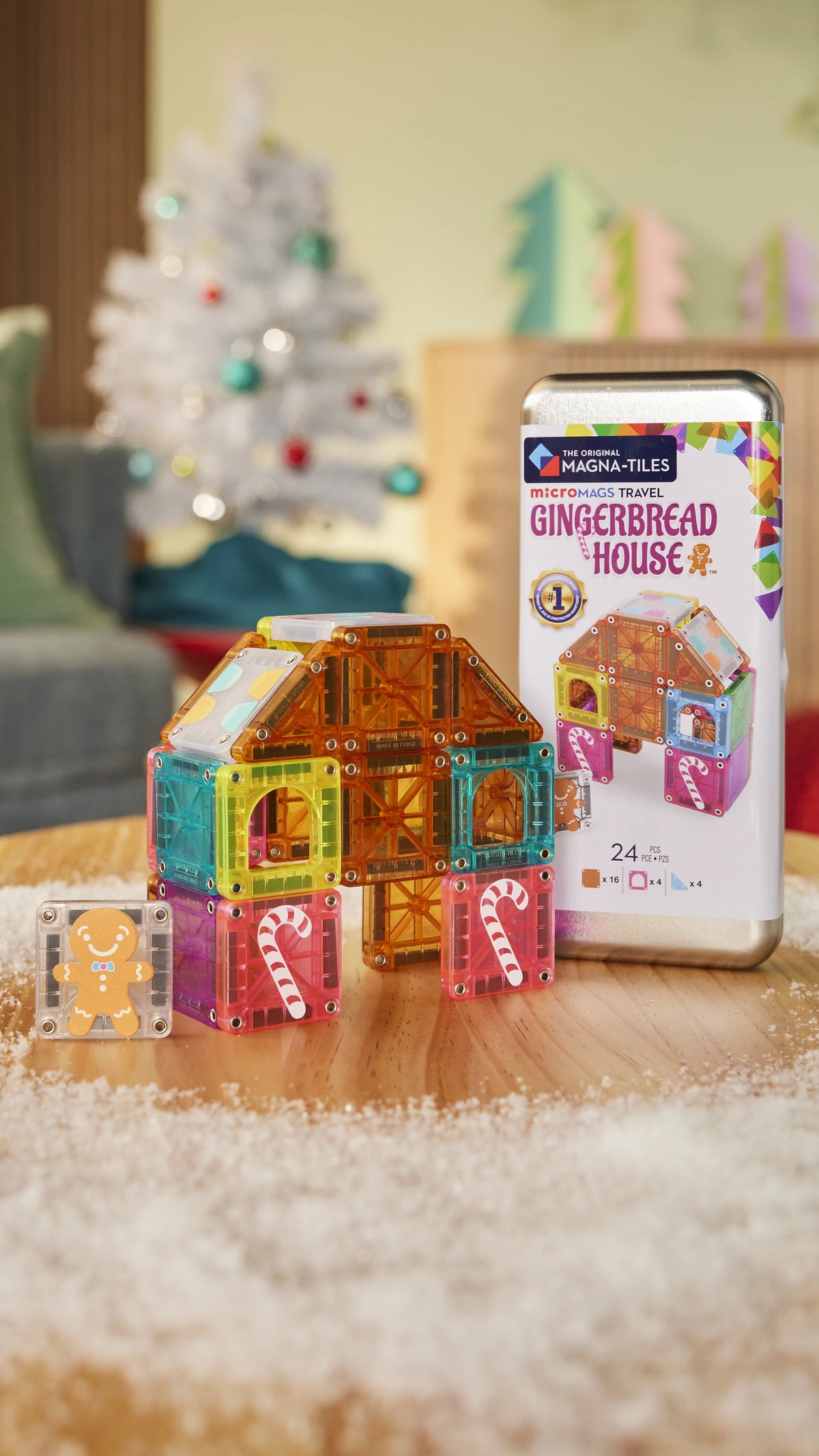 microMAGS Gingerbread House Travel Set
