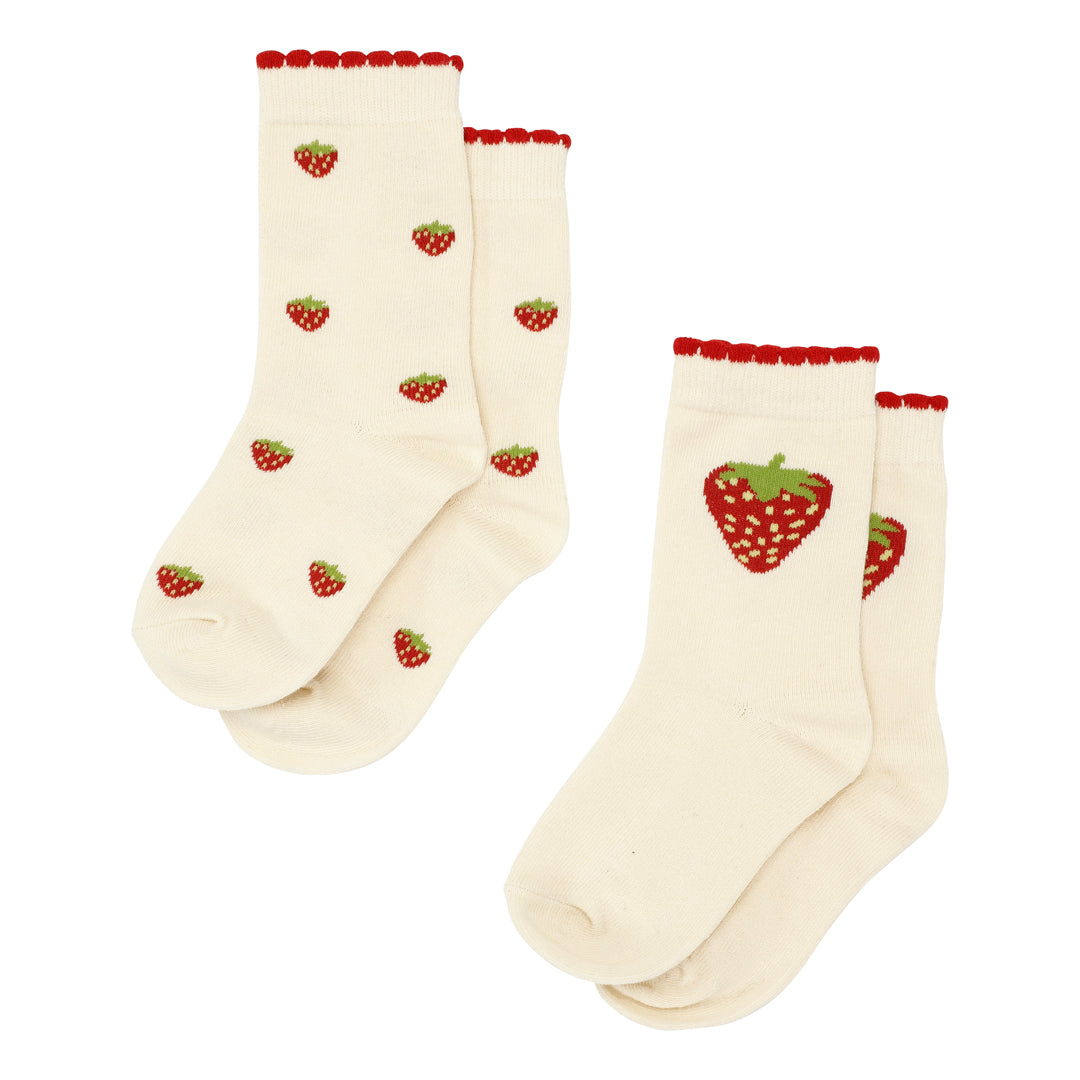 2-pack Aardbei sokken