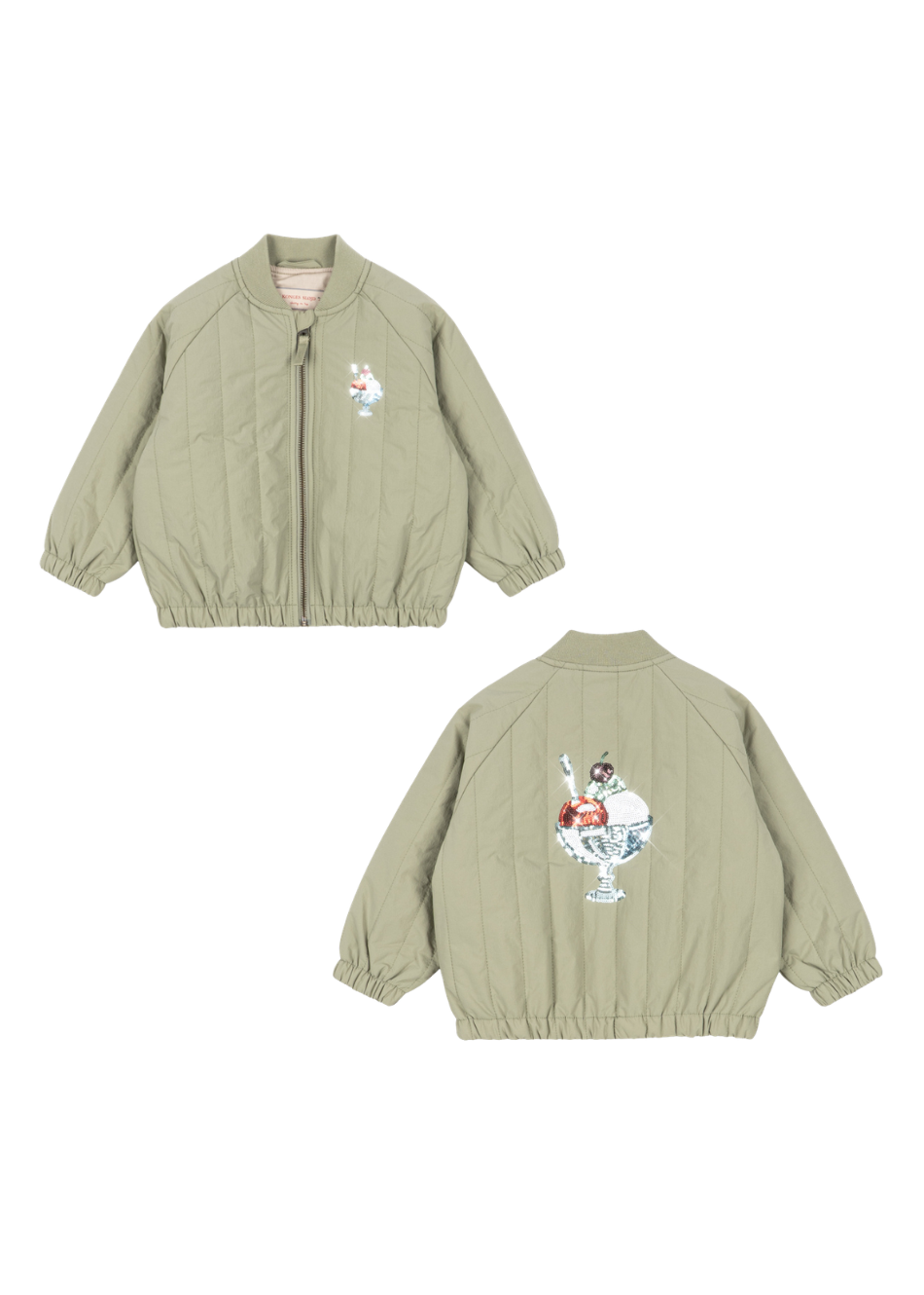 Juno Sequin Bomber Jas