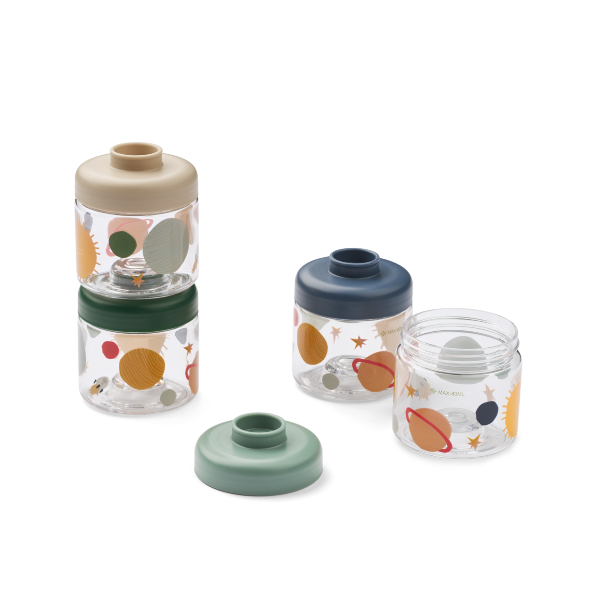 4er-Pack Dominique Food Tritan Dosen 100 ML
