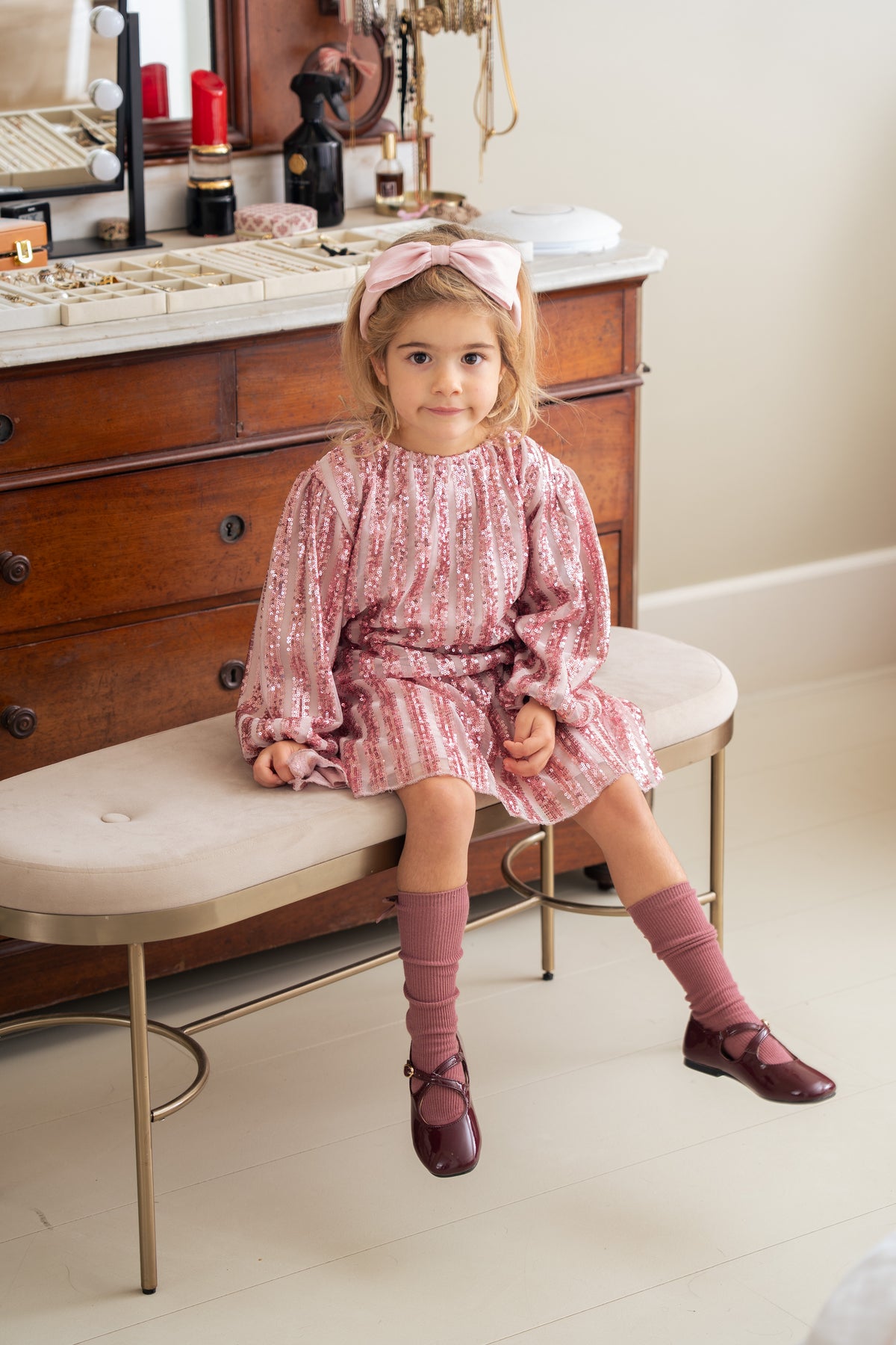 Puff Balloon Sequins Pullover
