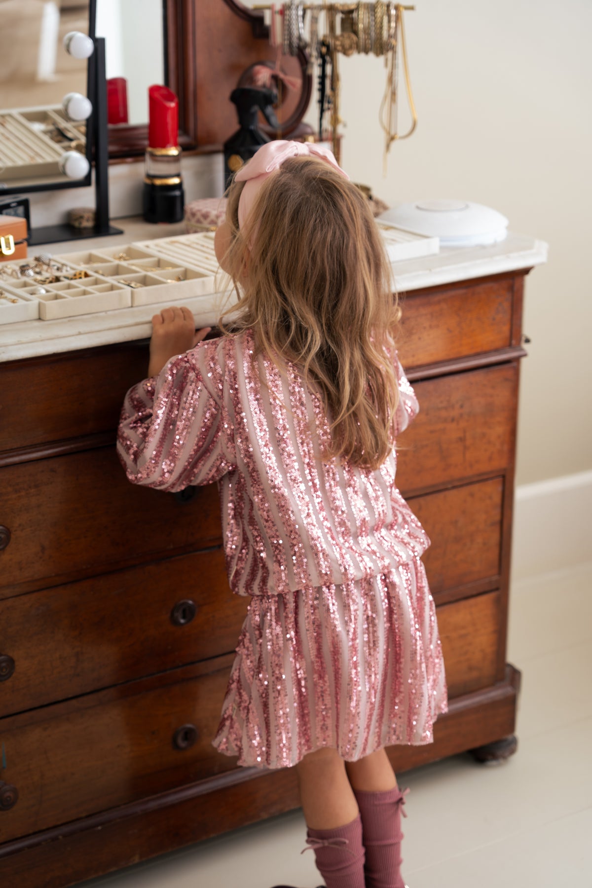 Puff Balloon Sequins Pullover