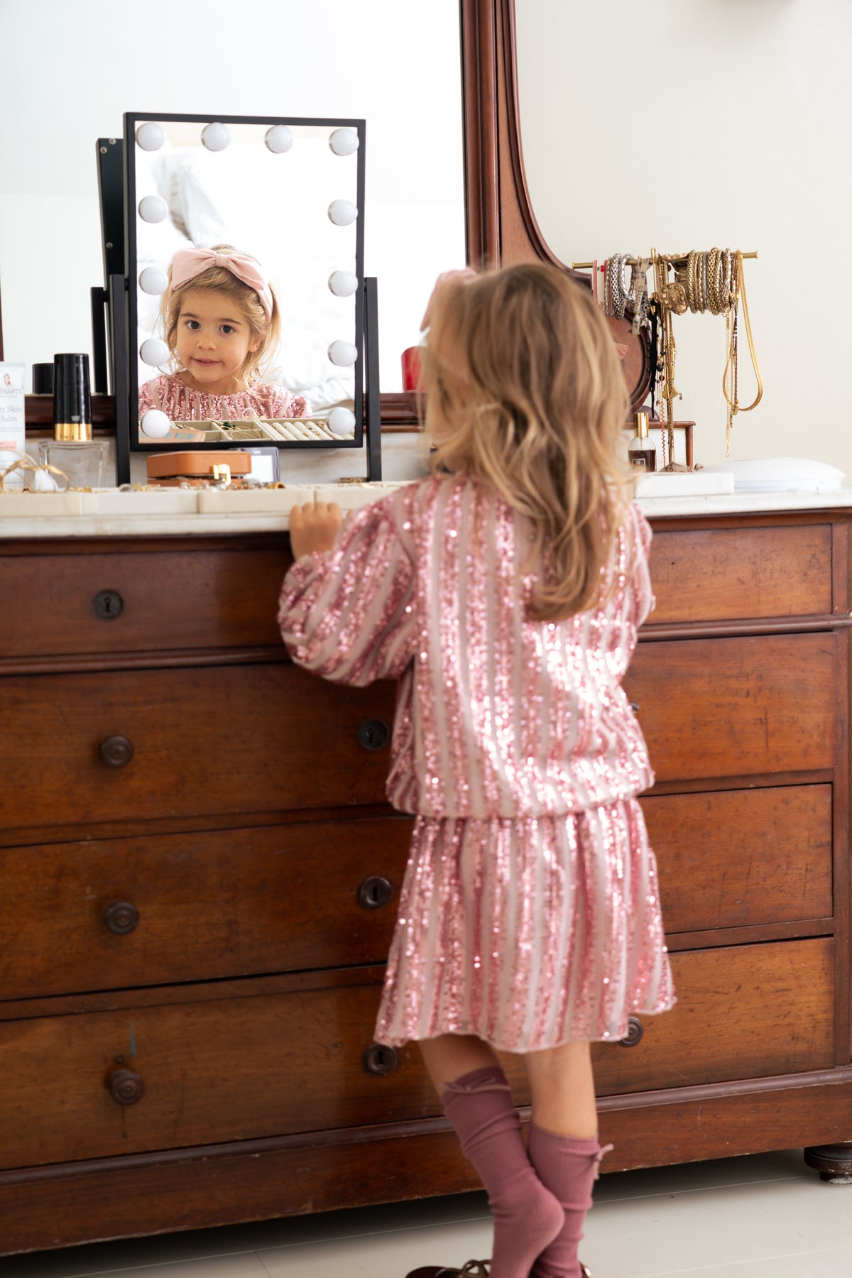 Puff Balloon Sequins Pullover