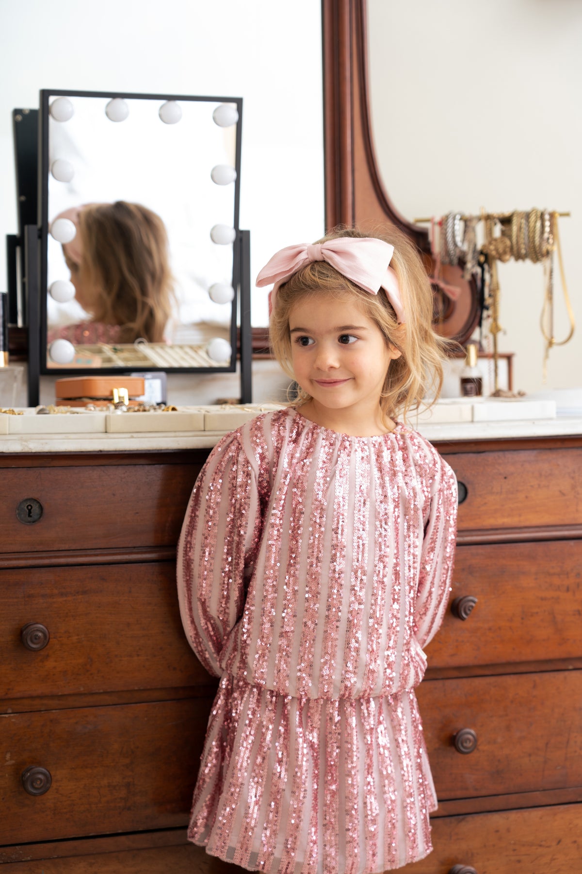 Puff Balloon Sequins Pullover