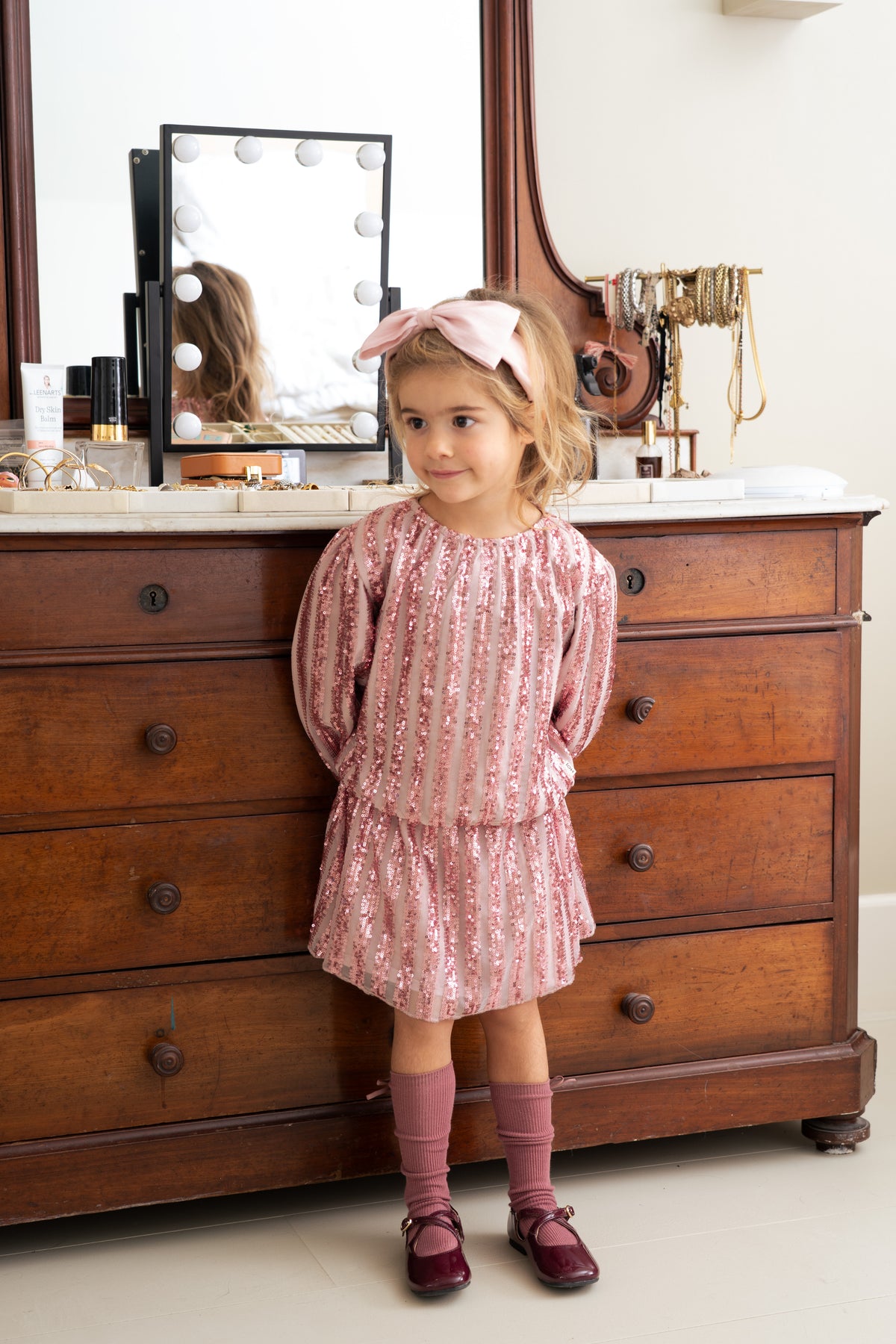 Puff Balloon Sequins Pullover