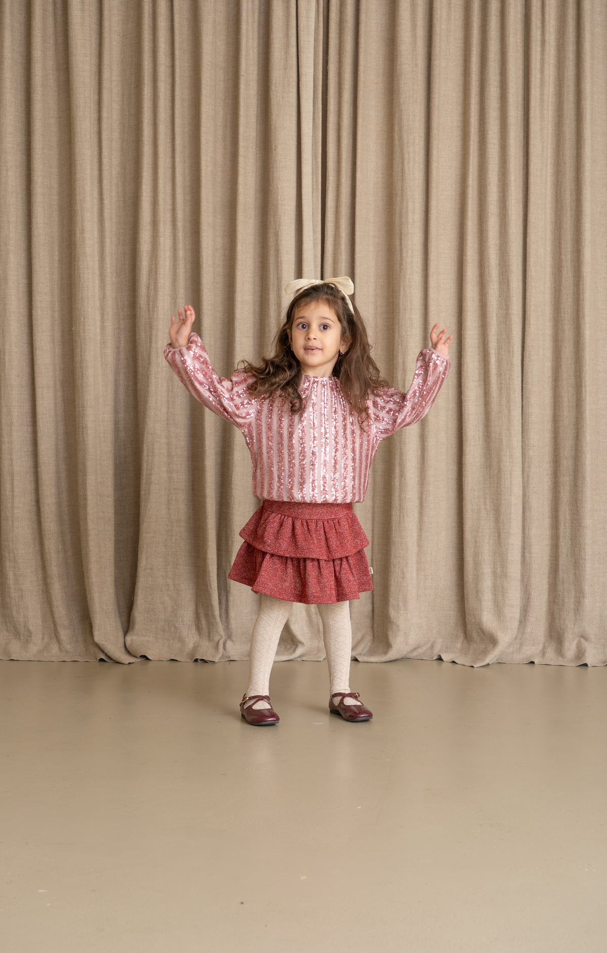 Puff Balloon Sequins Pullover