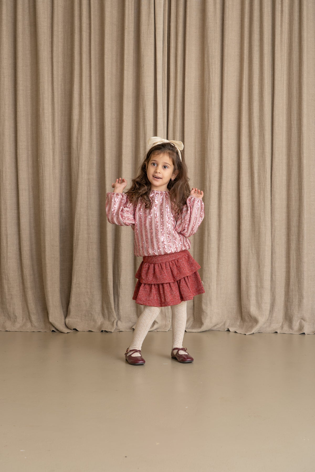 Puff Balloon Sequins Pullover