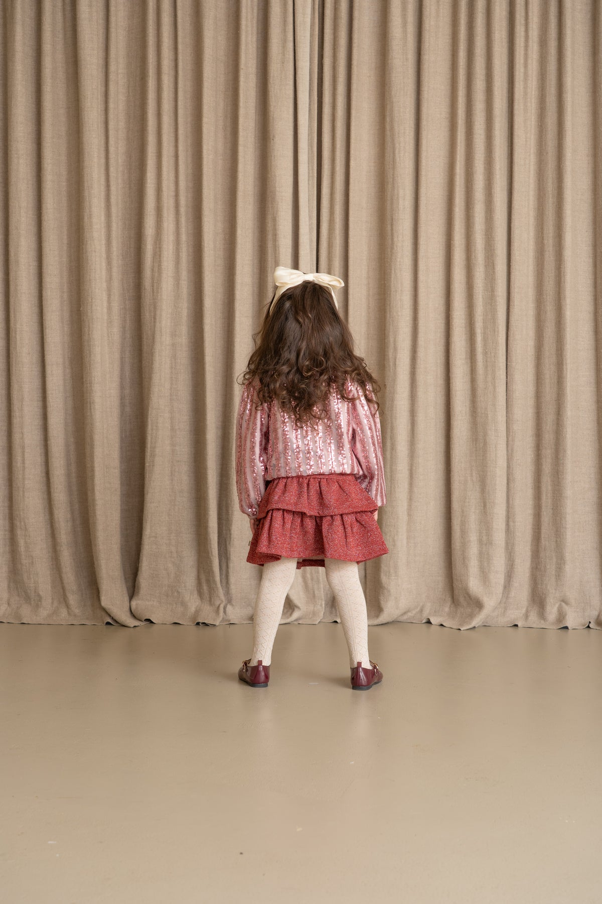 Puff Balloon Sequins Pullover