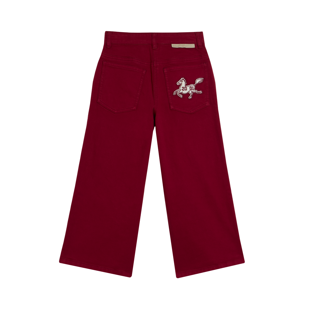 Maroon Wide-Leg Hose