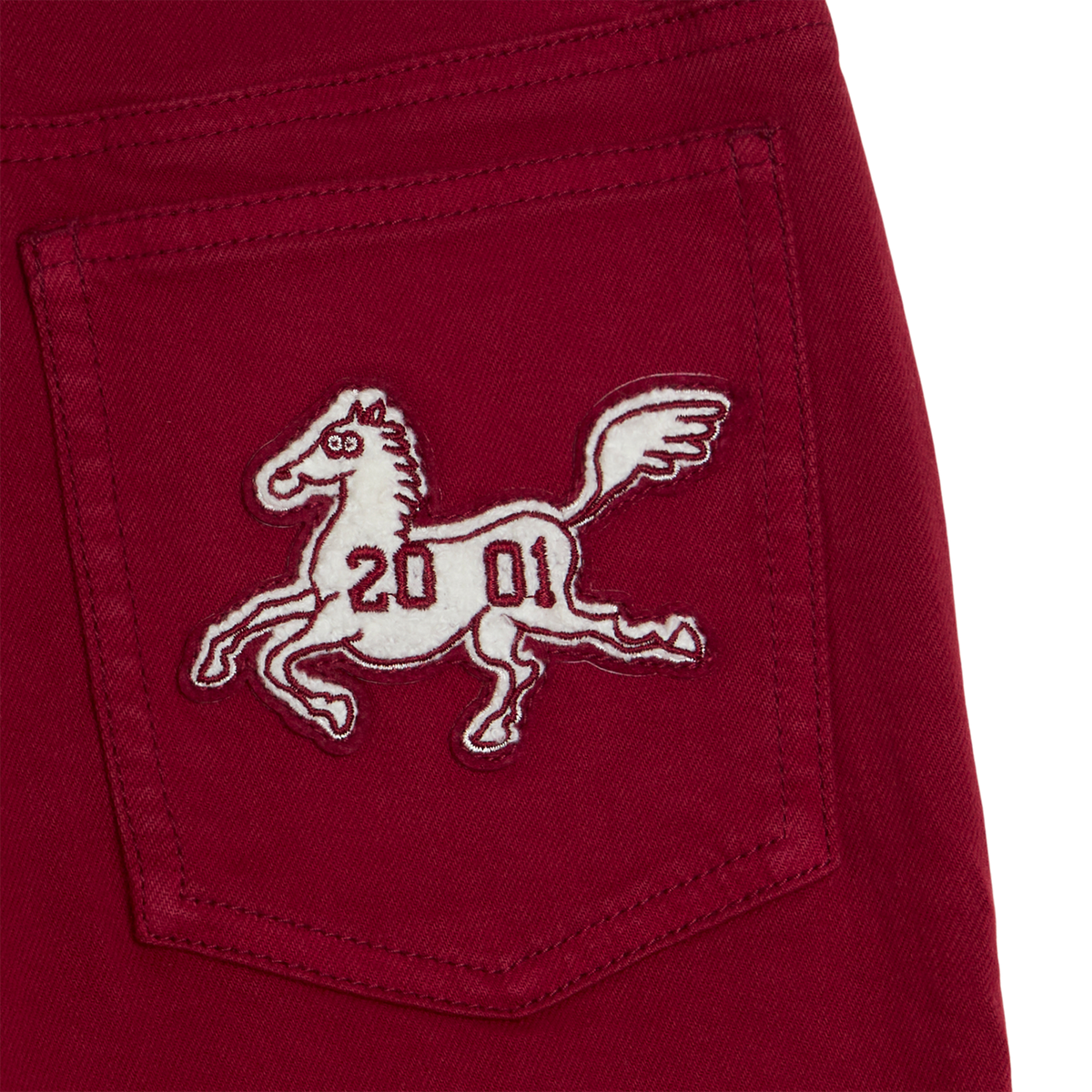 Maroon Wide-Leg Hose