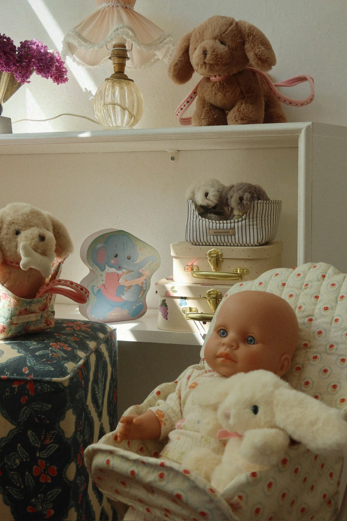 Teddy Baby Puppe Set