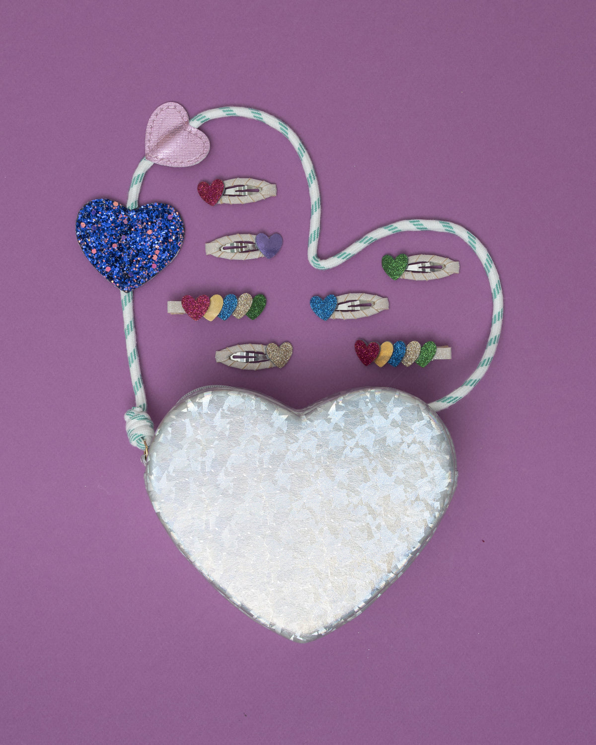 2er-Pack Jazzy Layered Heart Haarspangen-thumbmail-6