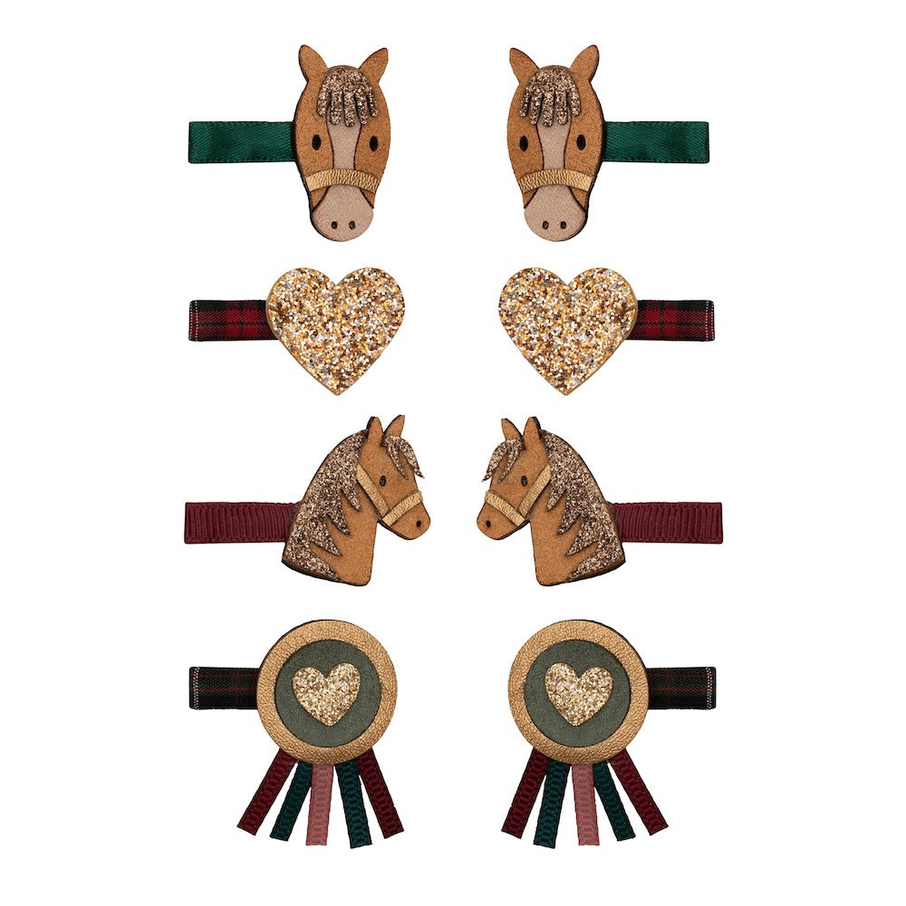 8er-Pack Pony Pals Haarspangen
