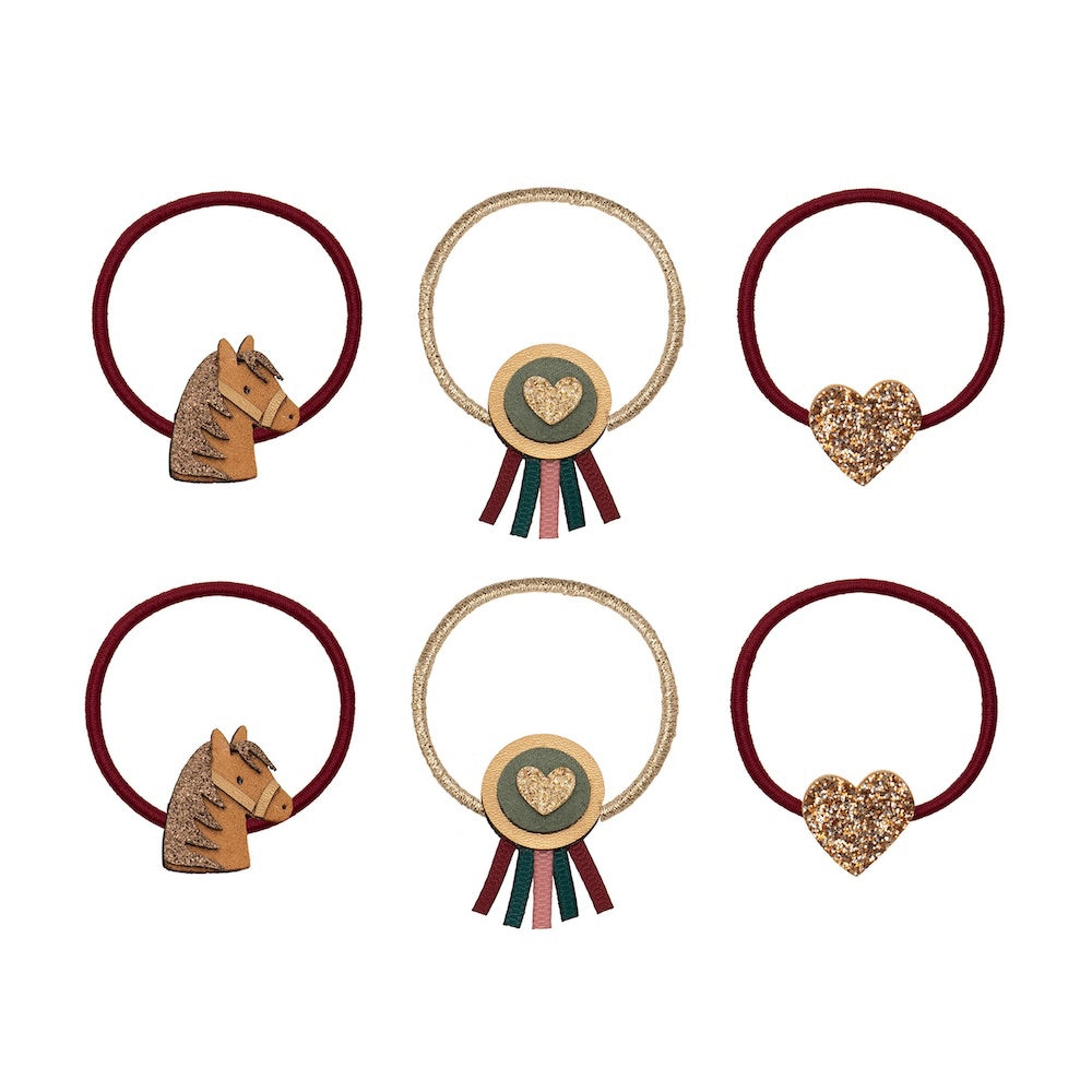 6er-Pack Pony Pals Haargummis