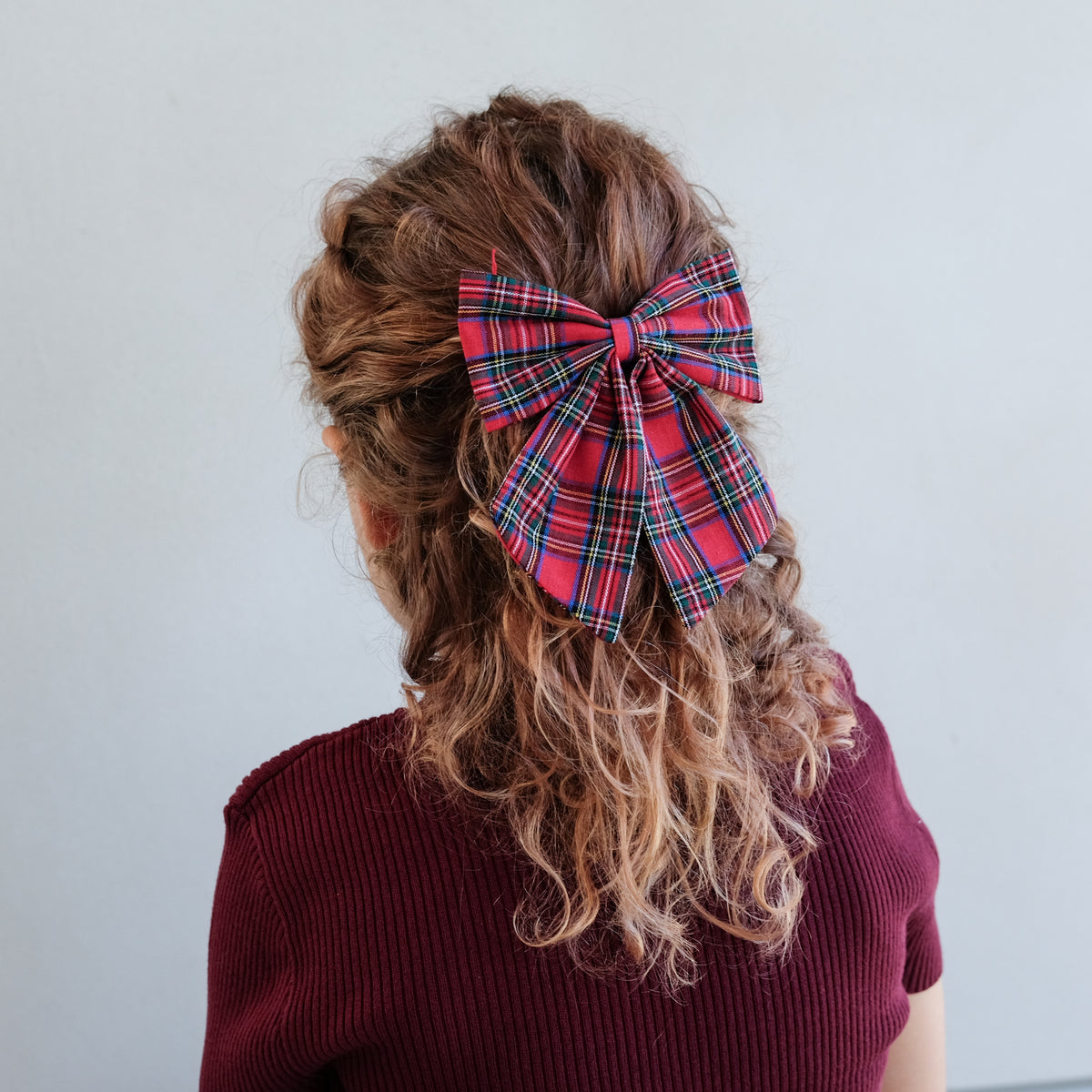 2er-Pack Tartan Agnes Schleife