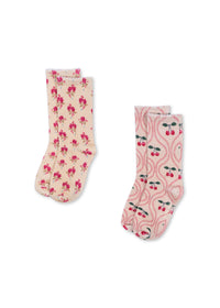 2er-Pack bedruckte Socken