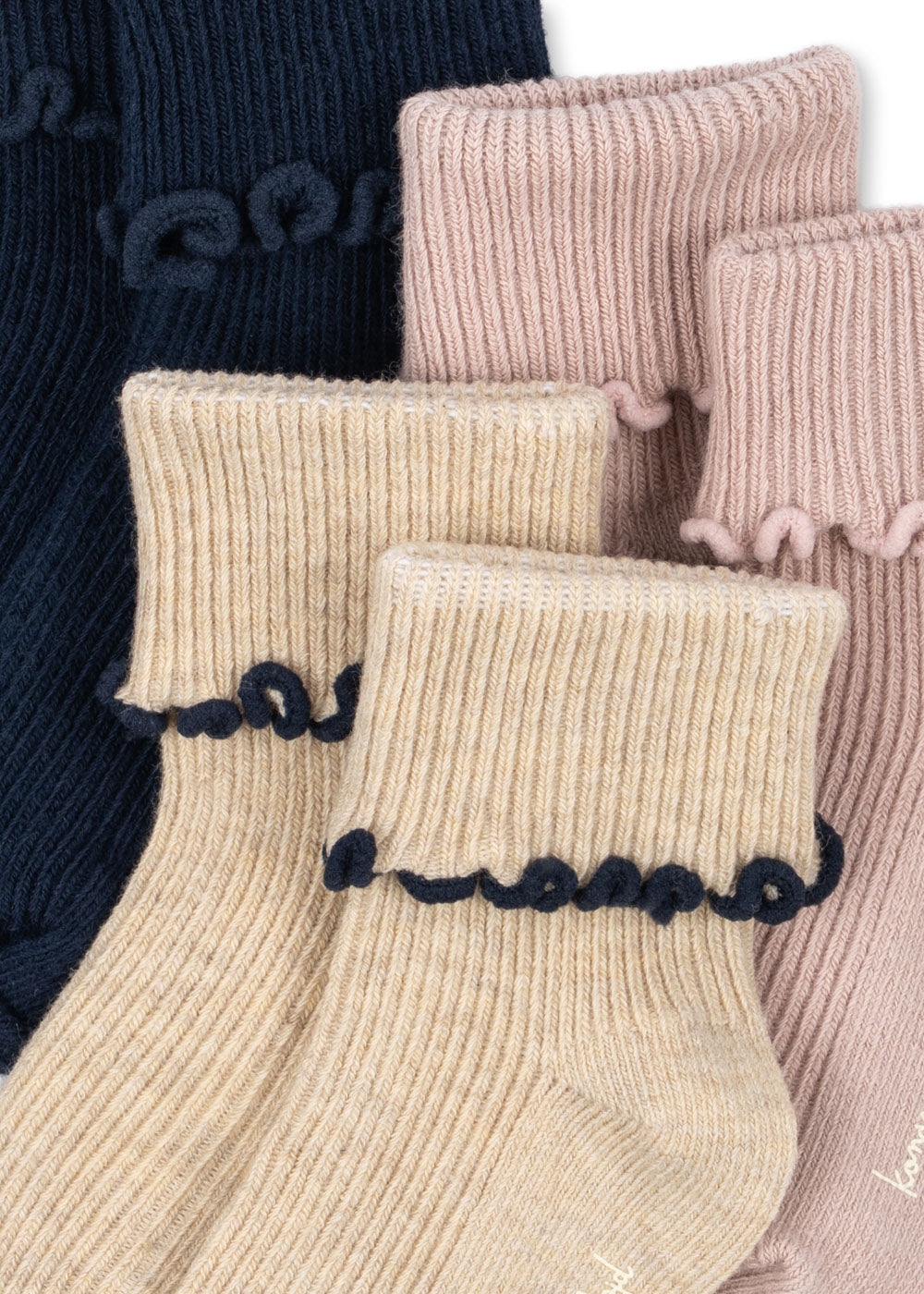 3er-Pack Rib Frill Socken