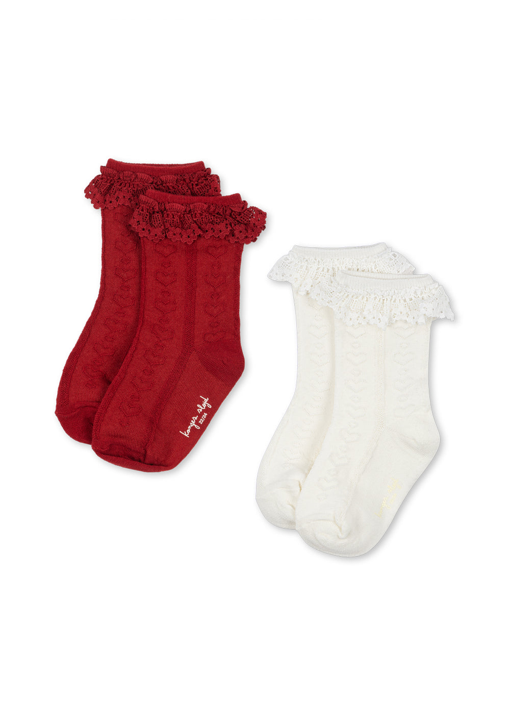 2er-Pack Pointelle Frill Socken