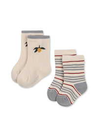2er-Pack Rib Stripe Socken