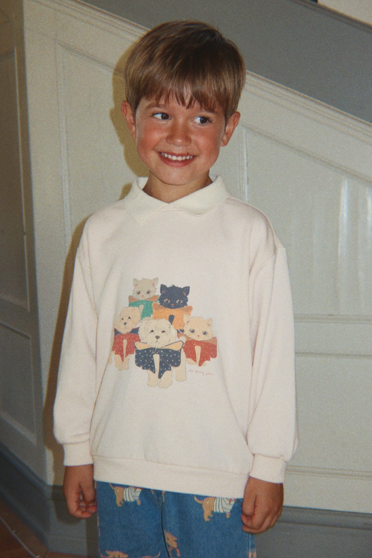 Spotty Polo Pullover