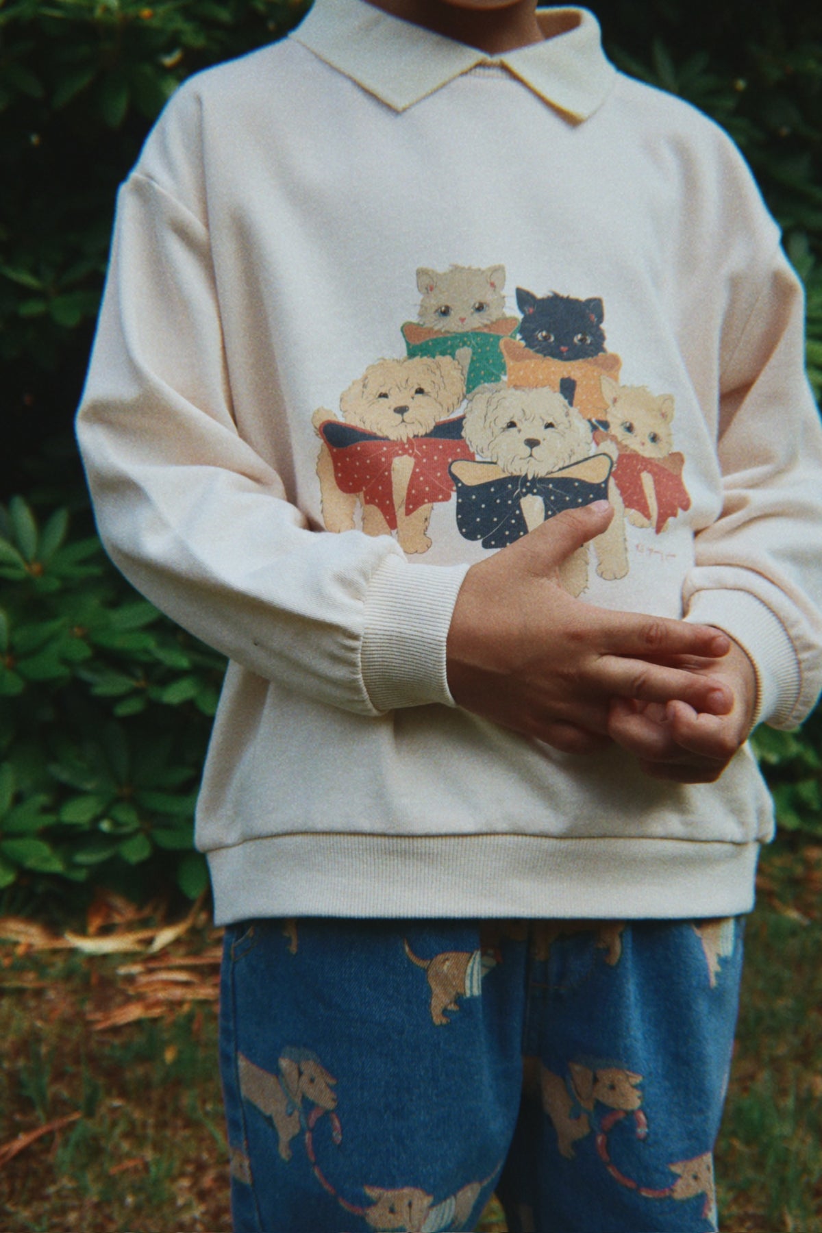 Spotty Polo Pullover
