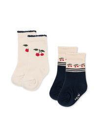 2er-Pack Jacquard Socken